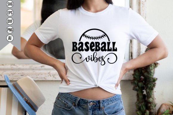 Baseball Vibes Graphics for T-Shirt Designs