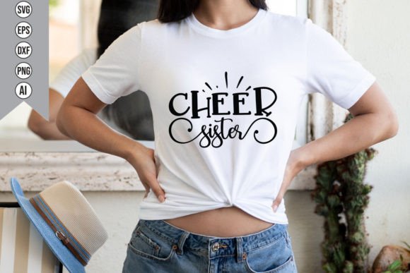 Cheer Sister Graphics for T-Shirt Designs