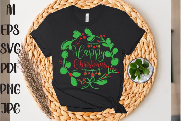 Happy Christmas Graphics for T-Shirt Designs