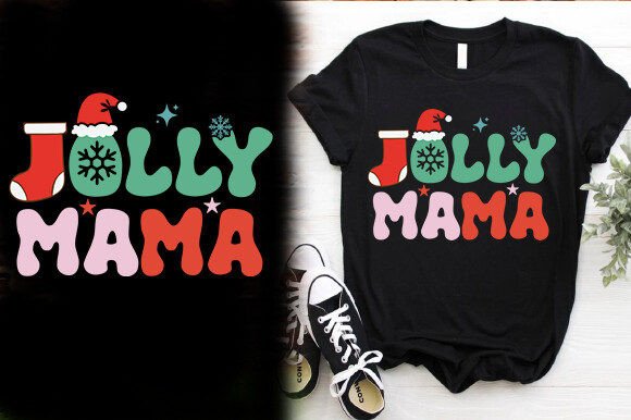 JOLLY MAMA VECTOR T-SHIRT DESIGN
