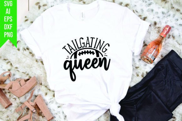Tailgating Queen Graphics for T-Shirt Designs