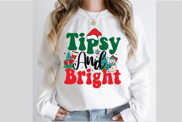Tipsy and Bright Retro T-Shirt Design